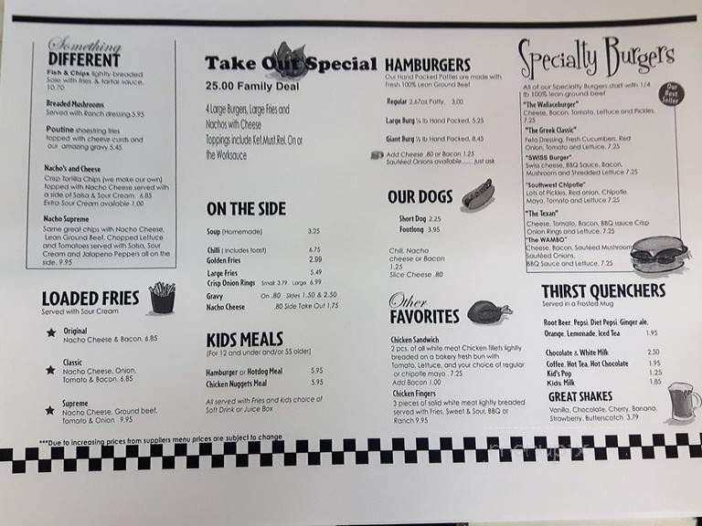 Chuck's On Dufferin - Wallaceburg, ON menu_pic