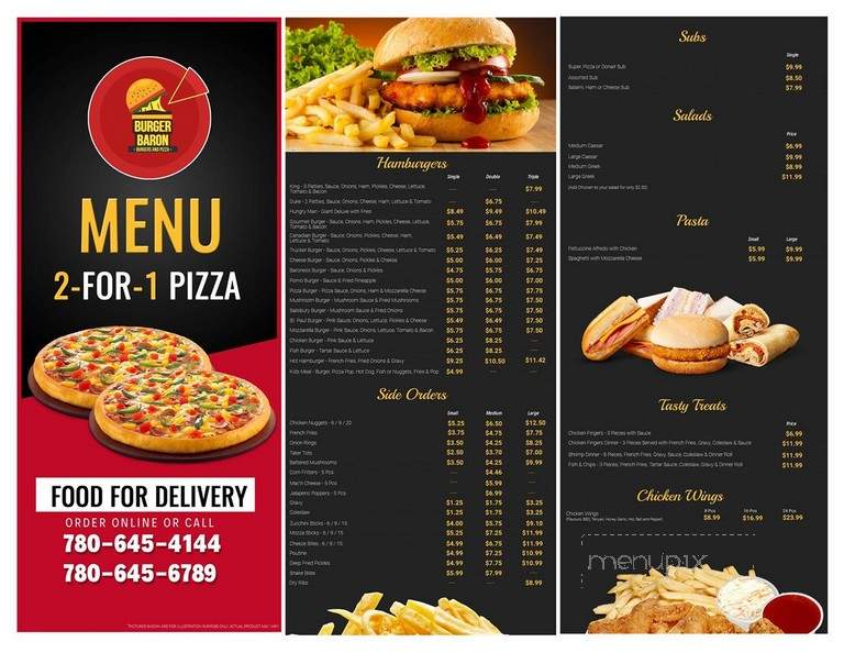 Burger Baron - Saint Paul, AB menu_pic
