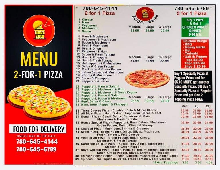 Burger Baron - Saint Paul, AB menu_pic