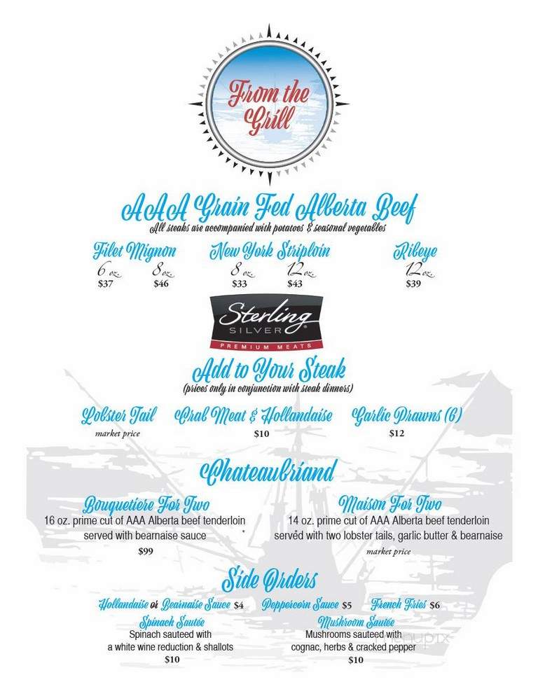 Harbour Grill - Campbell River, BC menu_pic
