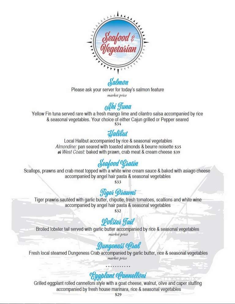 Harbour Grill - Campbell River, BC menu_pic