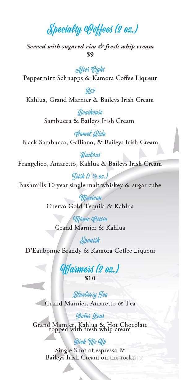 Harbour Grill - Campbell River, BC menu_pic