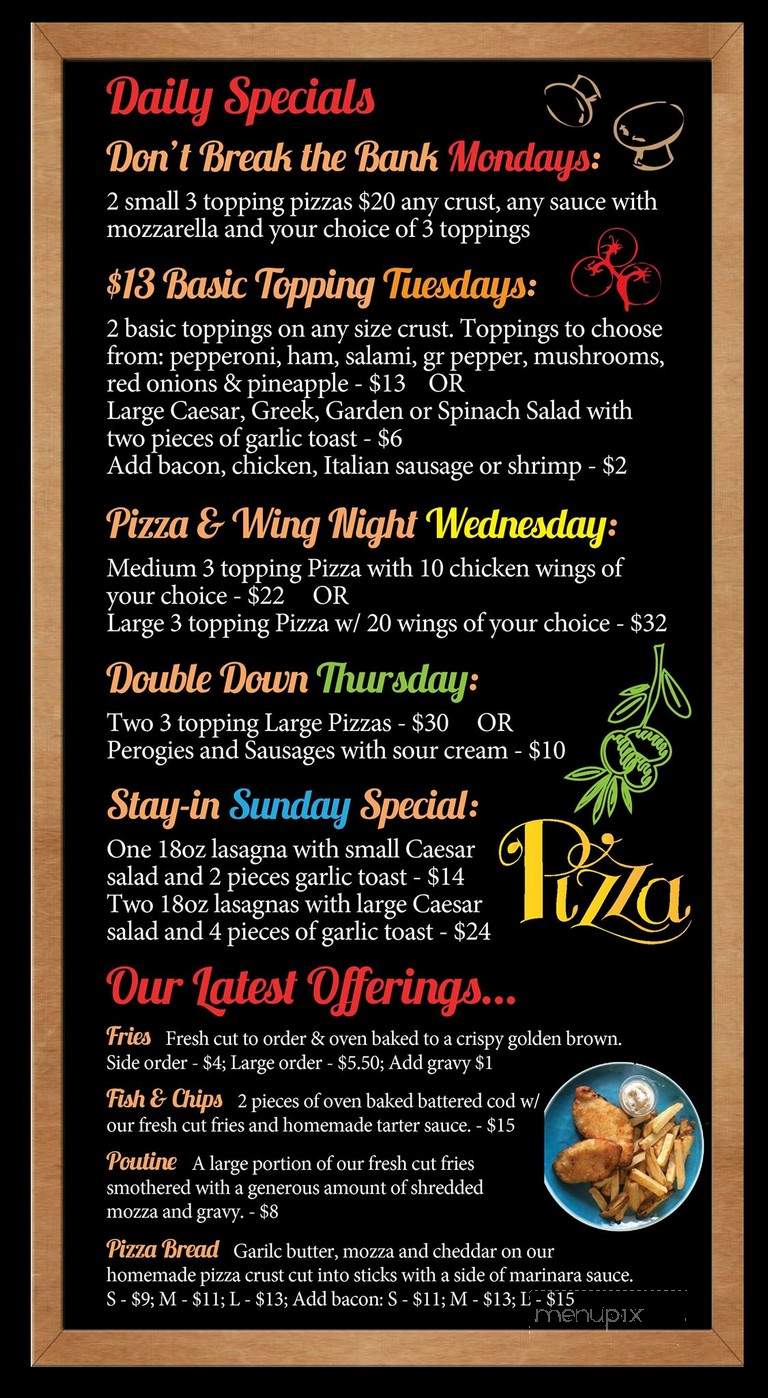 Elk Valley Pizza Shoppe - Fernie, BC menu_pic