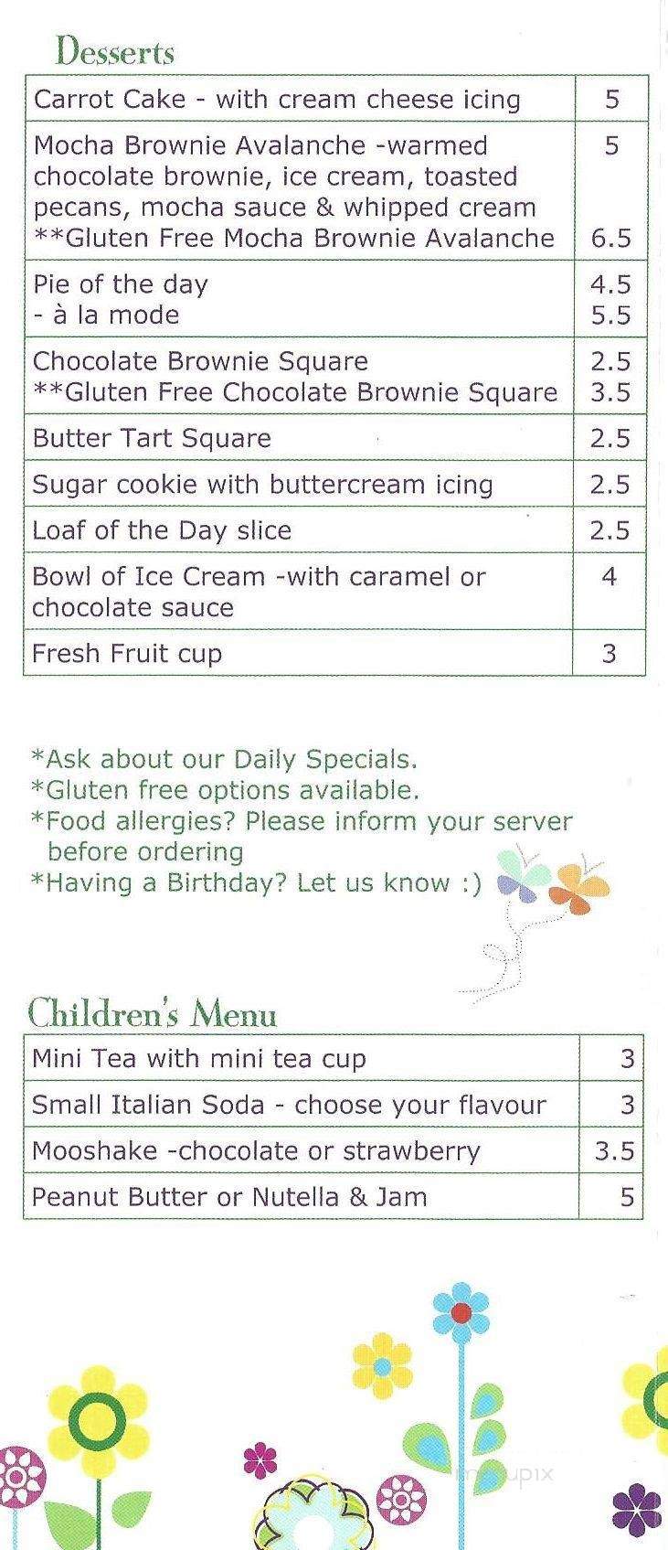 The Jasmine Room - Lethbridge, AB menu_pic