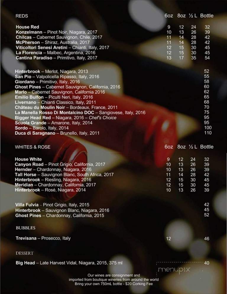 Mondello Ristorante - Mississauga, ON menu_pic