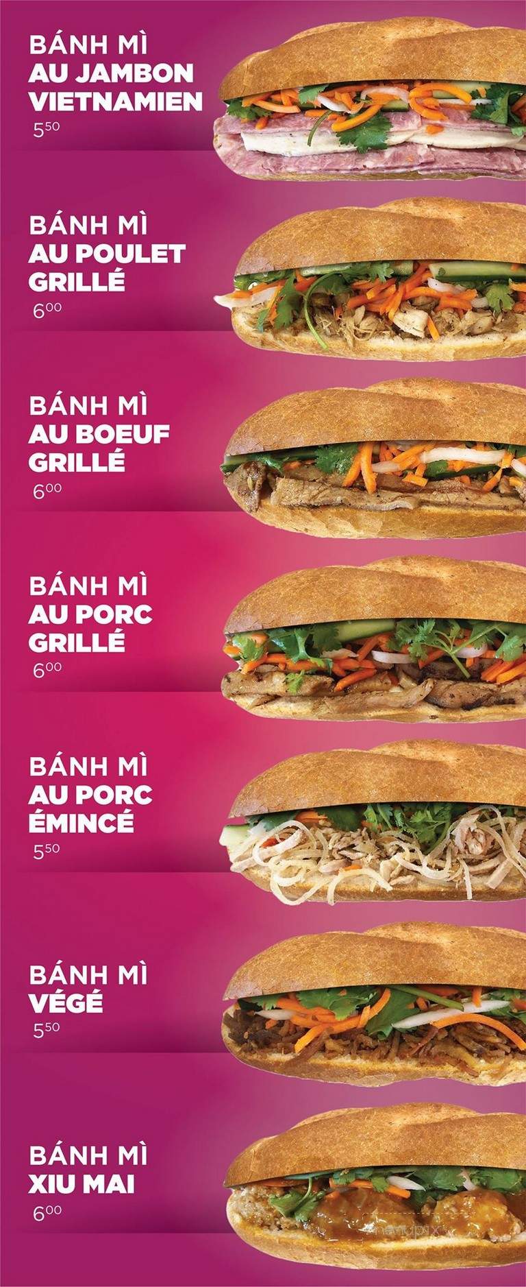 Pho Kim - Brossard, QC menu_pic