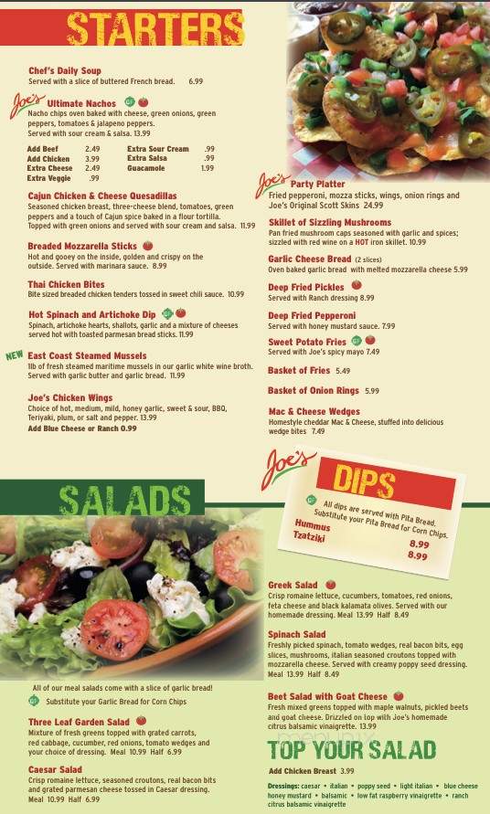 Joe's Food Emporium - Wolfville, NS menu_pic