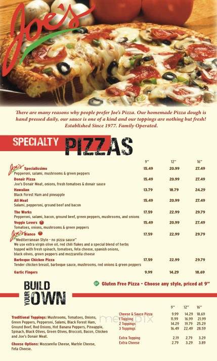 Joe's Food Emporium - Wolfville, NS menu_pic