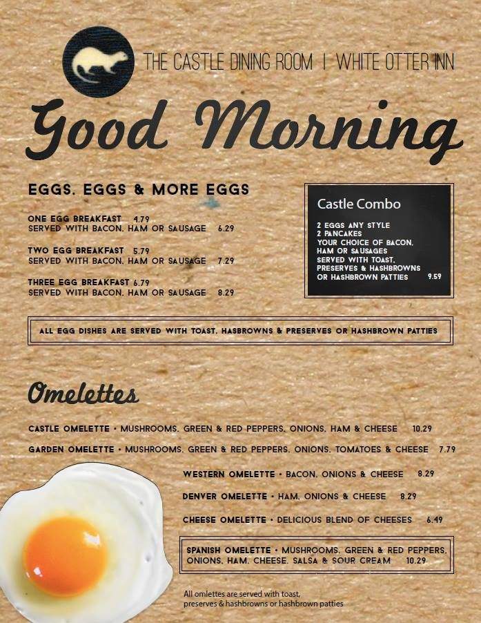 White Otter Inn - Atikokan, ON menu_pic