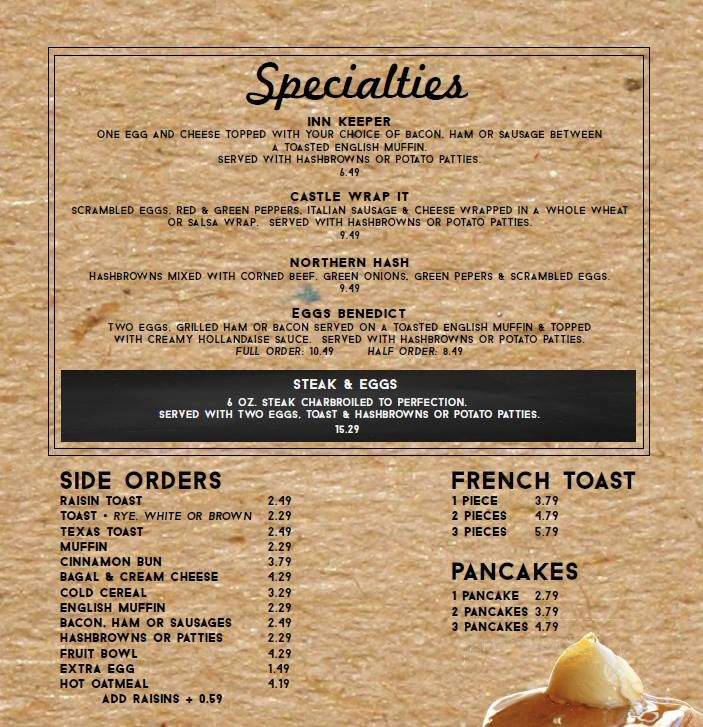 White Otter Inn - Atikokan, ON menu_pic