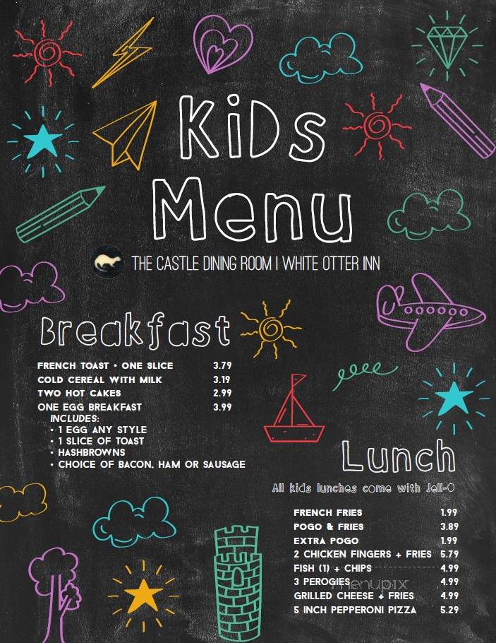 White Otter Inn - Atikokan, ON menu_pic