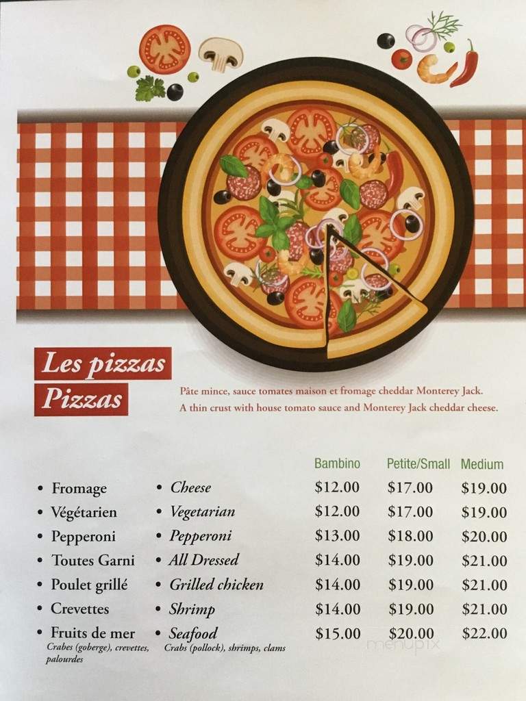 Restaurant Que Pasa - Ormstown, QC menu_pic
