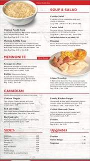 Family Kitchen - Leamington, ON menu_pic