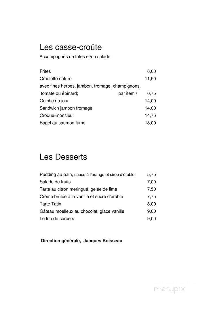 Cafe Cherrier - Montreal, QC menu_pic