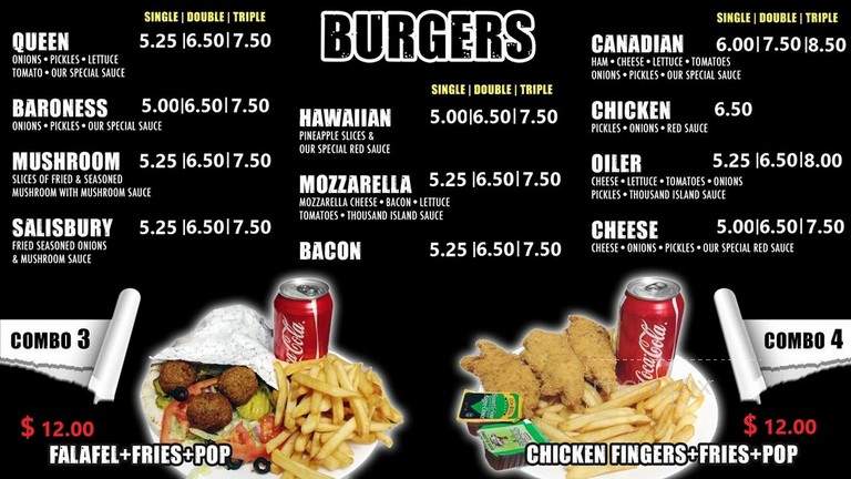 Queen Donair - Edmonton, AB menu_pic