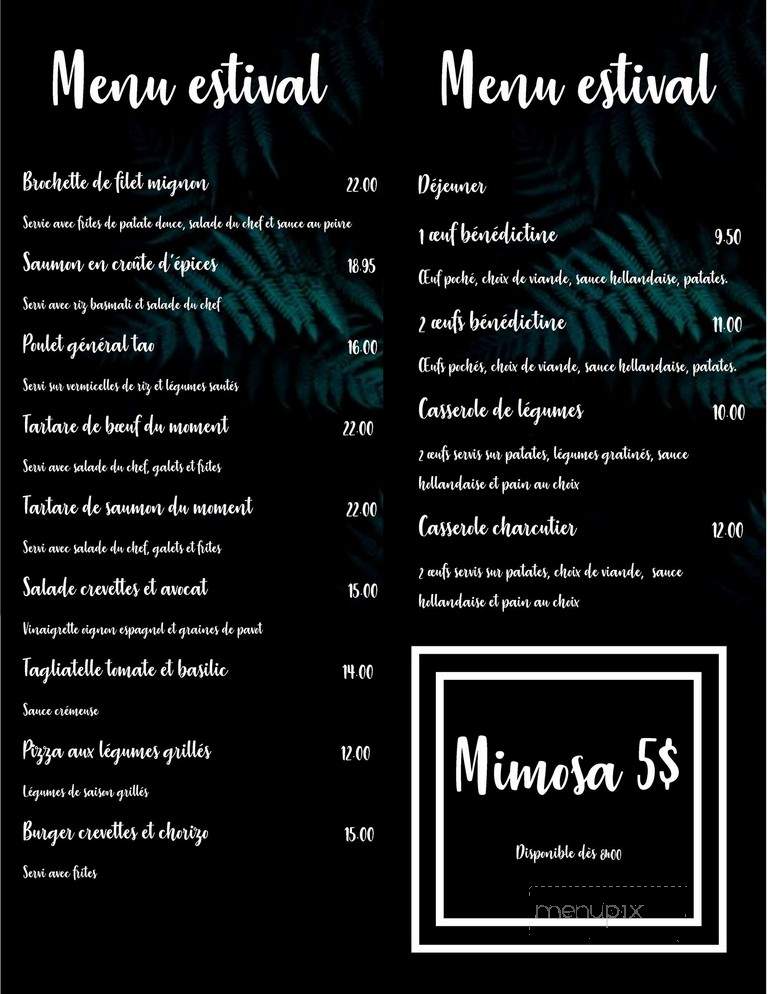 Resto Cote Cour - Lambton, QC menu_pic
