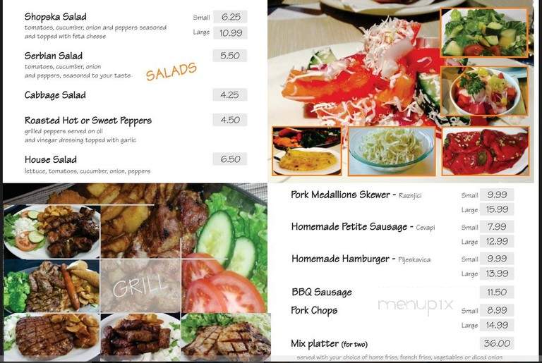 Three Brothers Restaurant - Etobicoke, ON menu_pic