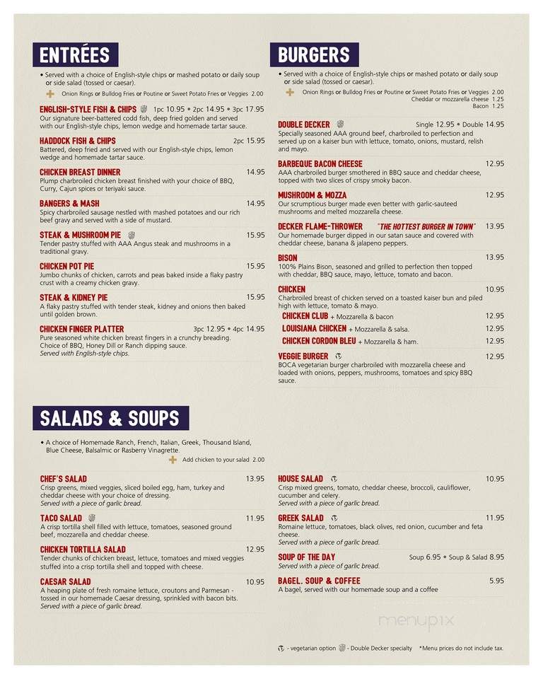 Double Decker Tavern & Restaurant - Brandon, MB menu_pic