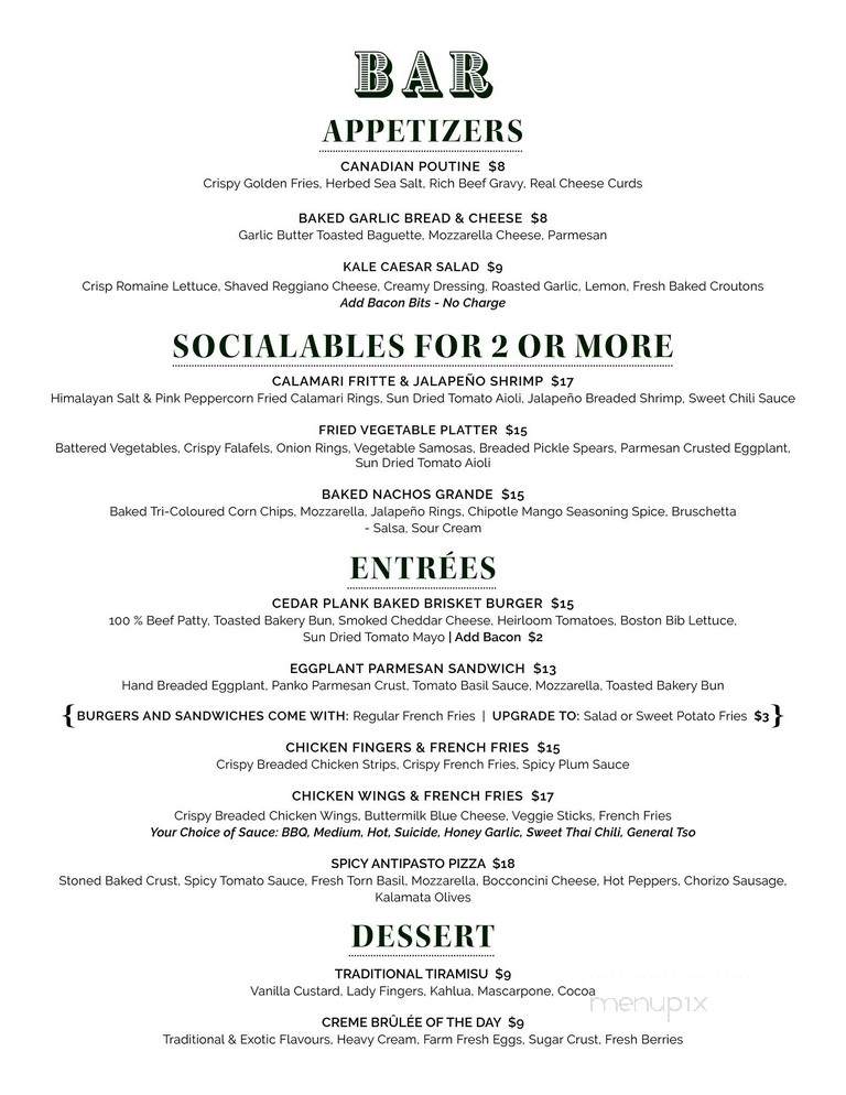 Memories Restaurant - Collingwood, ON menu_pic