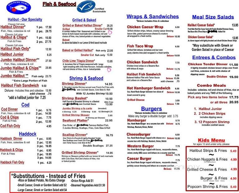 Sir Cedric's Fish Chips - Windsor, ON menu_pic