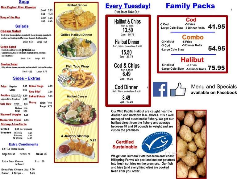 Sir Cedric's Fish Chips - Windsor, ON menu_pic