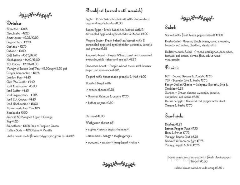 Geronimo - Kemptville, ON menu_pic