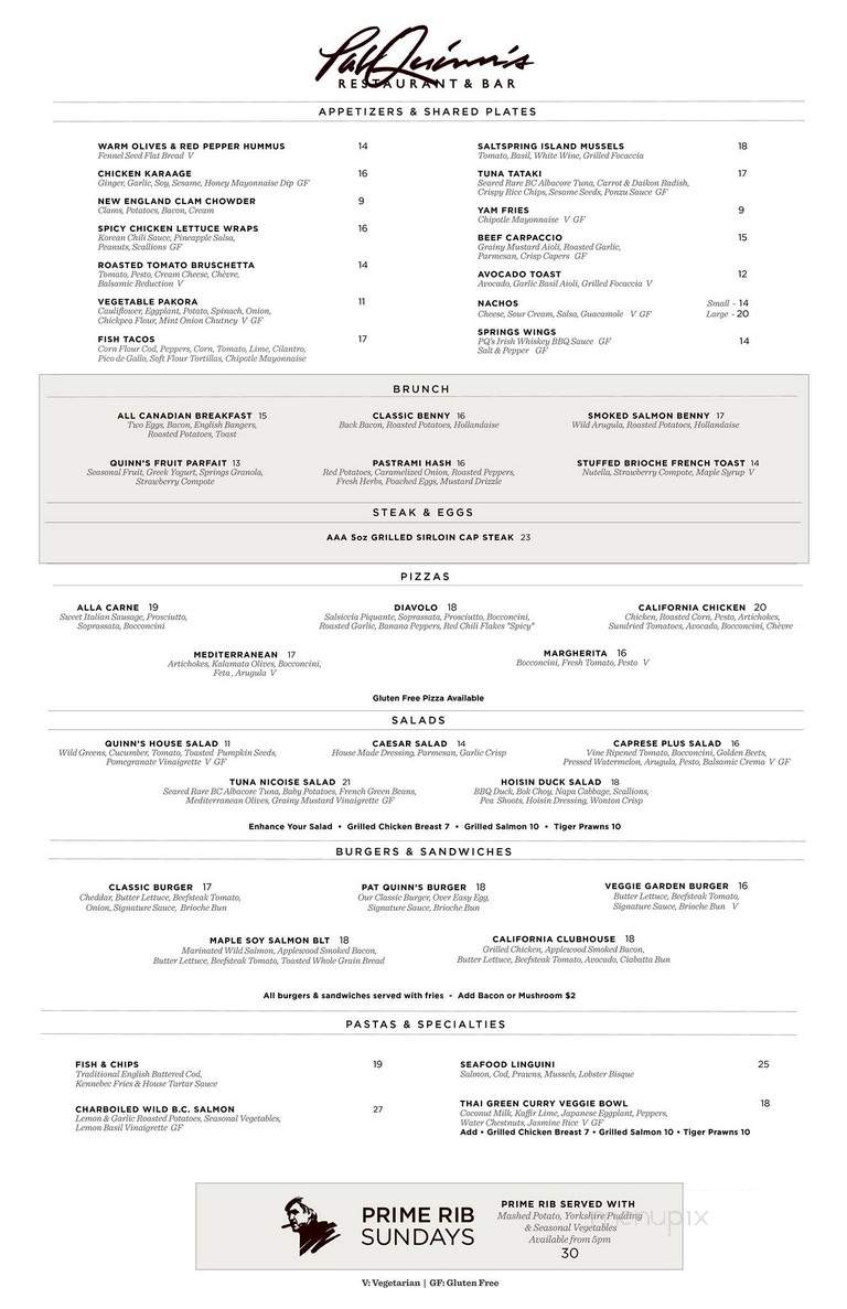 Edo Ya - Delta, BC menu_pic