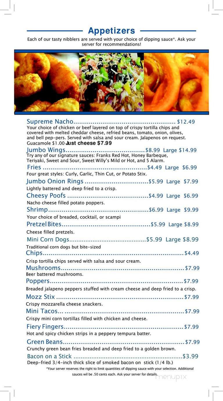 Mingles Bar & Grill - Moscow, ID menu_pic