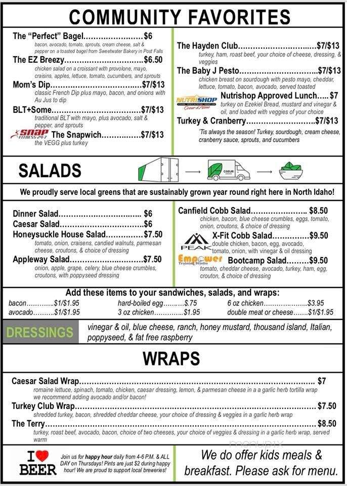 Menu of The Local Deli in Hayden, ID 83835