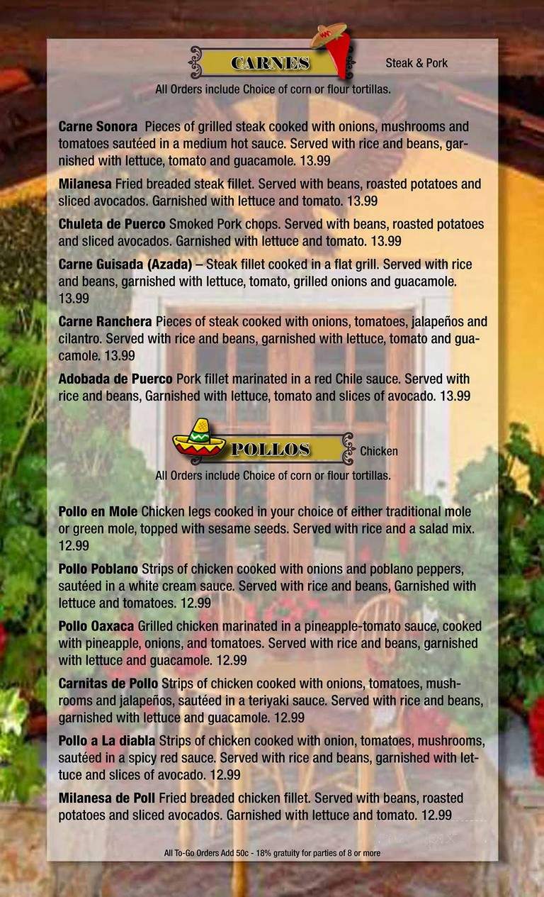 Martin Family Mexican Rest - Mountain Home, ID menu_pic