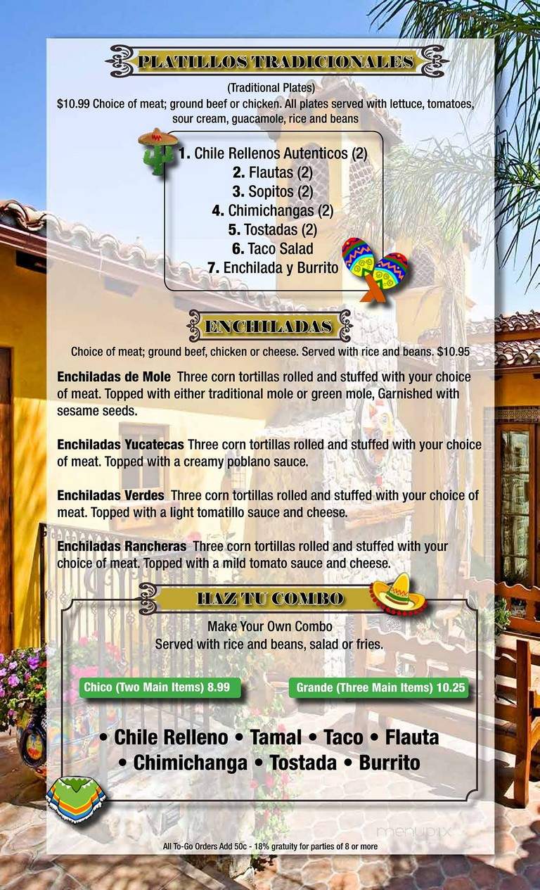 Martin Family Mexican Rest - Mountain Home, ID menu_pic