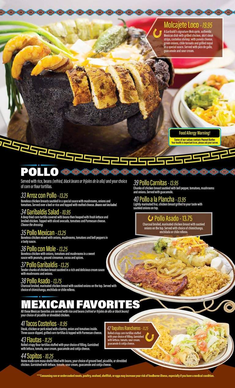 Garibaldi's - Twin Falls, ID menu_pic