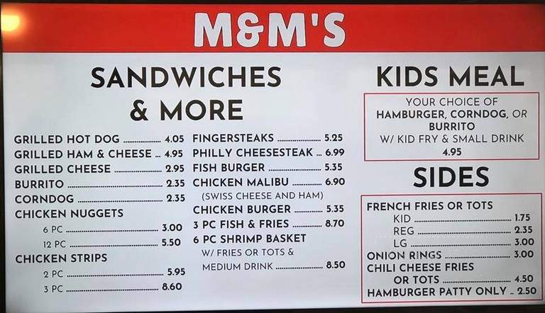 Shoshone Snack Bar - Shoshone, ID menu_pic