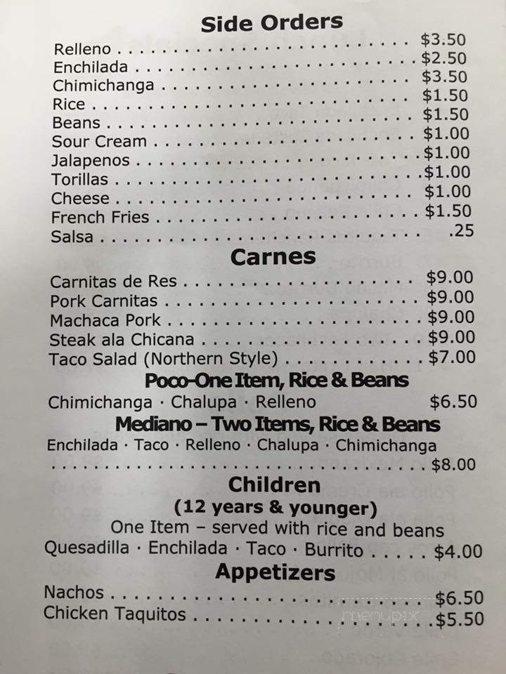 Taqueria La Costa - Pocatello, ID menu_pic