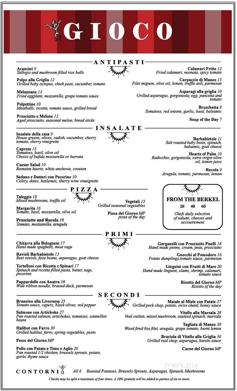 Gioco - Chicago, IL menu_pic