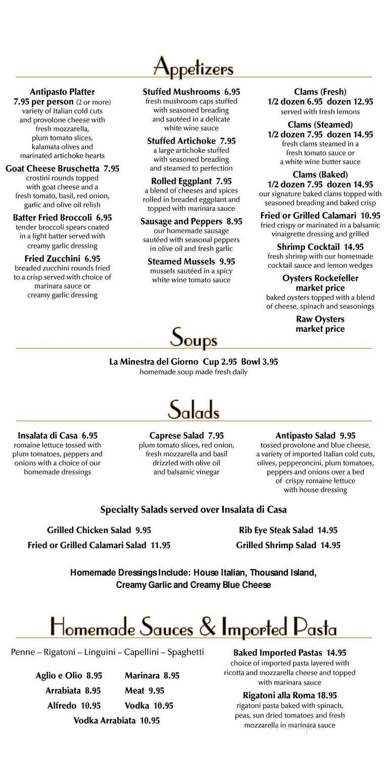 Abruzzo's Italian Restaurant - Melrose Park, IL menu_pic