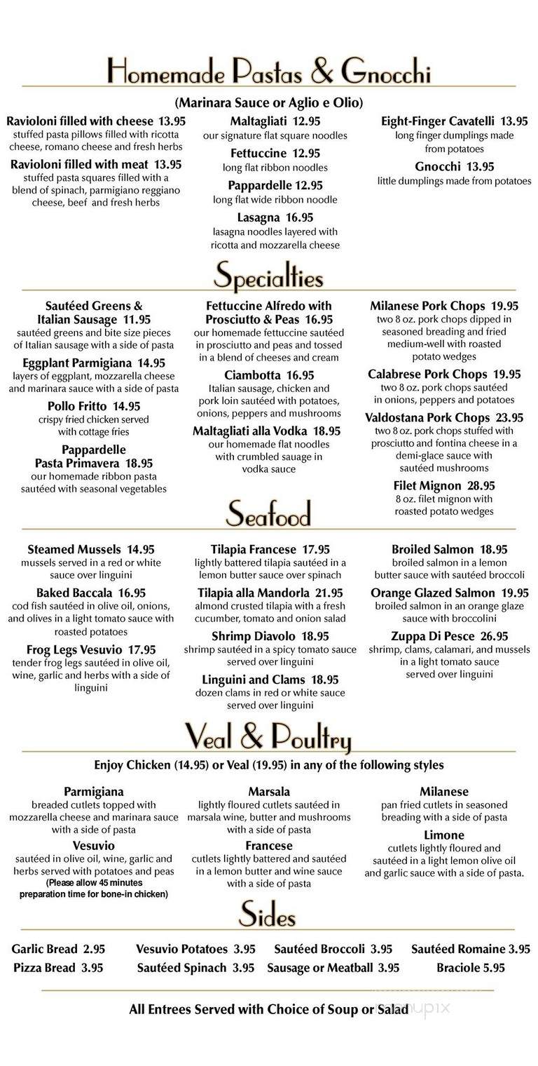 Abruzzo's Italian Restaurant - Melrose Park, IL menu_pic