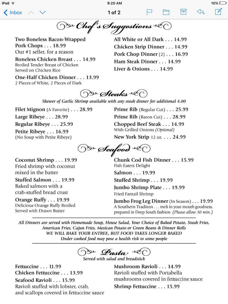 Jerry's Grill & Bar - Centralia, IL menu_pic