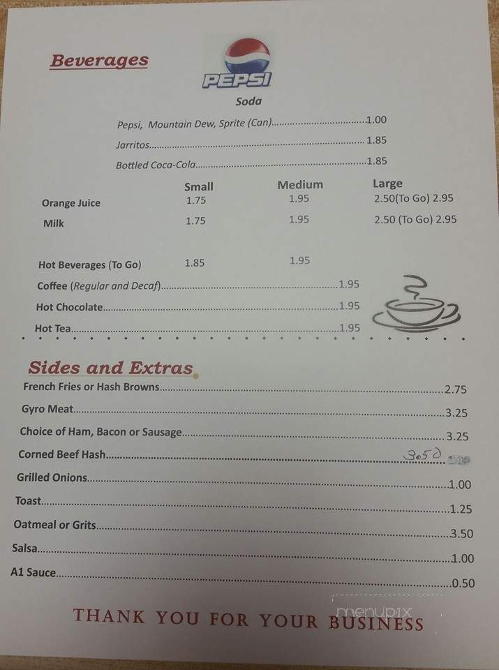 Jessie's Diner - North Chicago, IL menu_pic