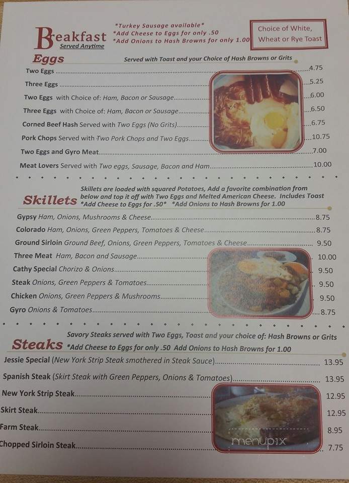 Jessie's Diner - North Chicago, IL menu_pic