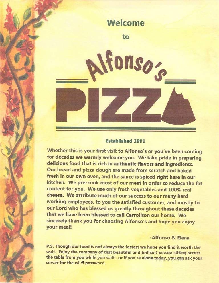 Alfonso's Pizza - Carrollton, IL