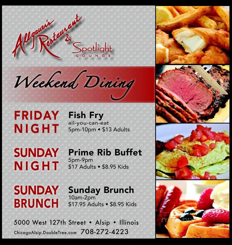 Allgauer's Grill - Alsip, IL menu_pic