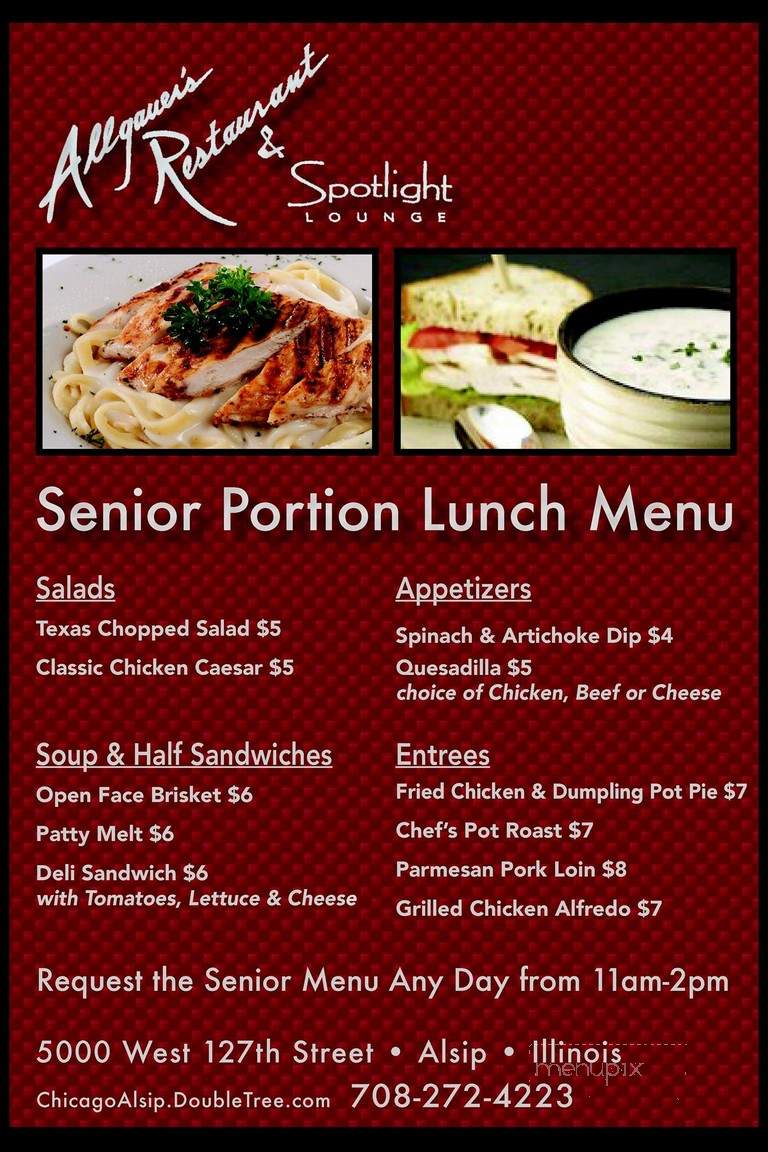 Allgauer's Grill - Alsip, IL menu_pic