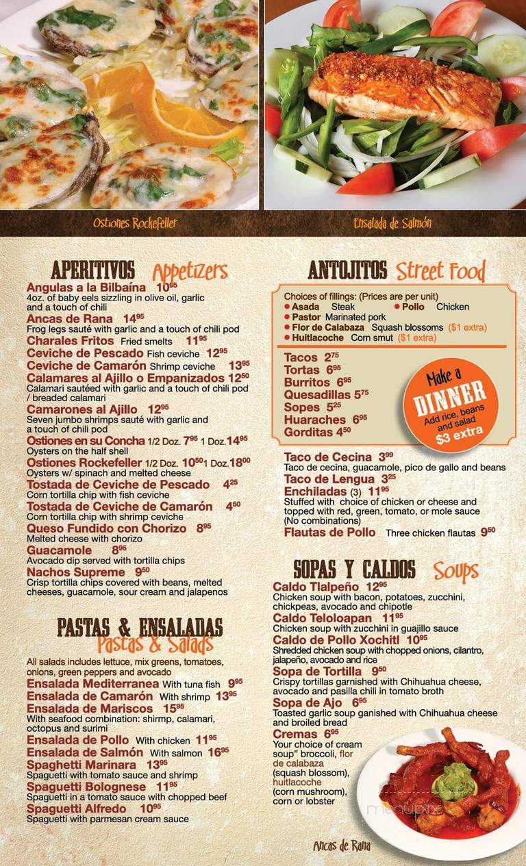 La Casa De Samuel - Chicago, IL menu_pic