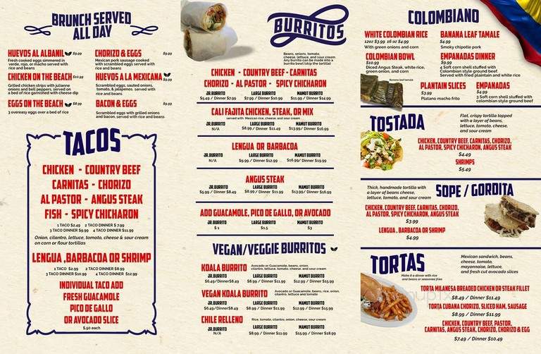 La Cocina Restaurant - Chicago, IL menu_pic