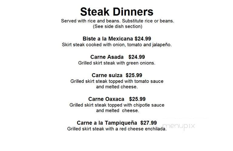 La Encantada - Chicago, IL menu_pic