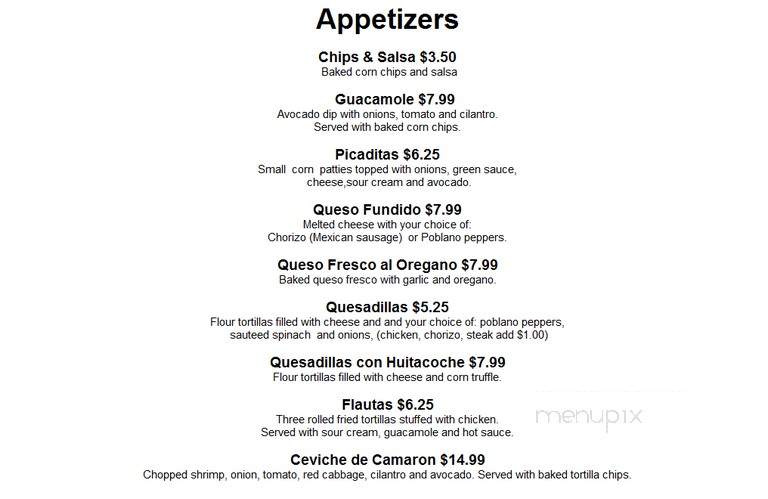 La Encantada - Chicago, IL menu_pic