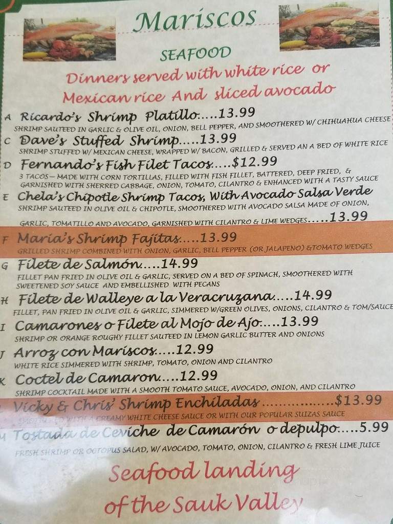 La Familia - Rock Falls, IL menu_pic