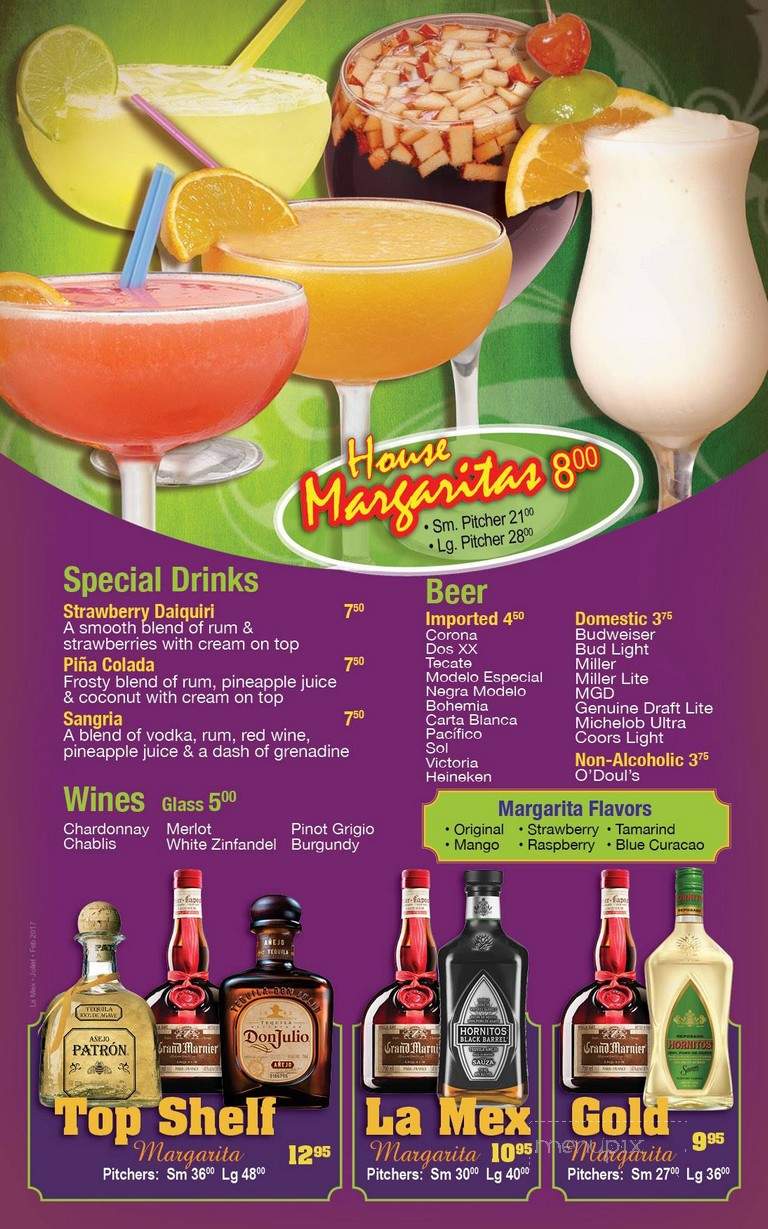 La Mex - Joliet, IL menu_pic