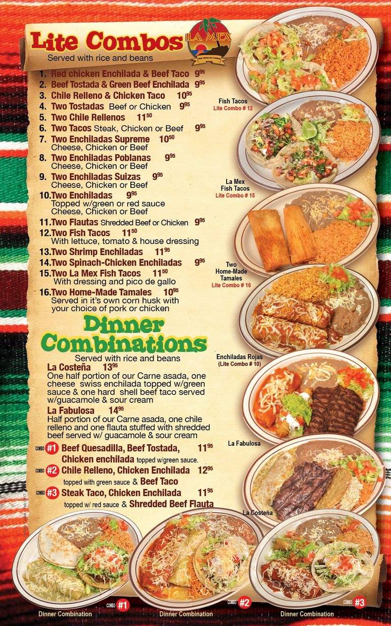 La Mex - Joliet, IL menu_pic
